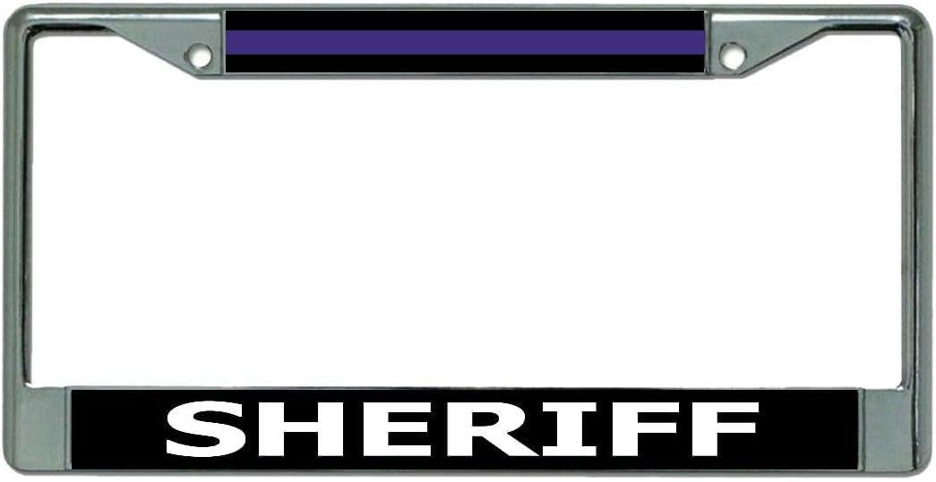 Sheriff Chrome License Plate Frame