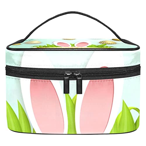 Trousse de maquillage pour dame motif œufs de Pâques à offrir
