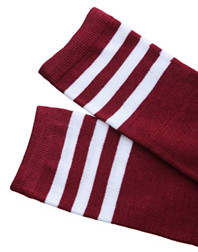 Womens Thigh High Socks Over The Knee High Striped Stocking Boot Leg Warmer Long Socks For Daily Wear Cosplay #TOP3