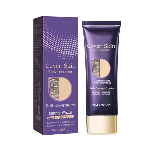 All over Complexion Perfector,Body Coverage Perfector,Bein Körper Make up Wasserfest,Tattoo Abdeckung Wasserfest, Abdeckcreme für Besenreiser, Narben Concealer, Langanhaltend Körper Make up
