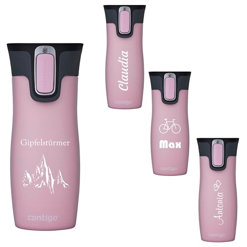Contigo West Loop Autoseal Thermal Mug, Stainless Steel Insulated Mug, Travel Mug, Coffee Mug To Go, Leak-Proof (Millenial Pink)