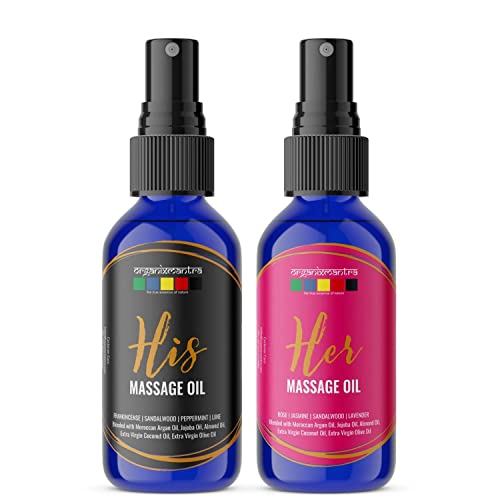 Organix Mantra His & Her Body Oil, Body Massage Oil With Rose, Jasmine, Sandalwood, Lavender, Moroccan Argan Oil, Jojoba Oil, Almond Oil 50ML For Rs. 225 @ 55 %