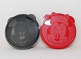 tupperware mickey ice tups  TW TUPPERWARE Maus Teller 3D 2X 490ml Rot und Schwarz Mini und Mickey + Hängelöffel