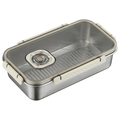 Wilafury Stainless Steel Bread Box, 3500ml Airtight Bread Storage Container with Lid, Kitchen Counter Breads Keeper for Vegetable, Cookies and Fruit, Silver