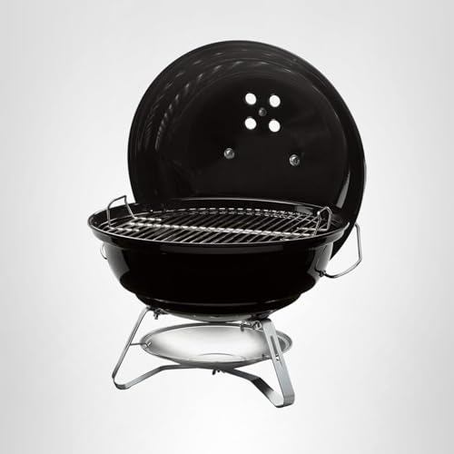 Weber Jumbo Joe Charcoal Grill, 18‑Inch, Black – Lightweight Portable Kettle BBQ Grill with Tuck‑N‑Carry® Lid Lock for Camping, Tailgating & Outdoor Cooking