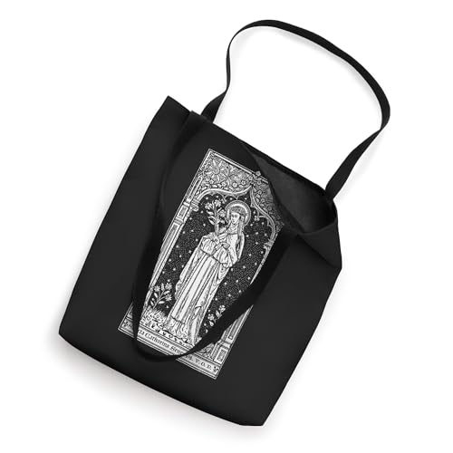 Bolso tote con arte católico de Santa Catalina de Siena miniatura 2