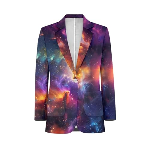 Men's Christmas Blazer Jacket Xmas Funny Casual One Button Holiday Suit with Pockets 8 Sizes2