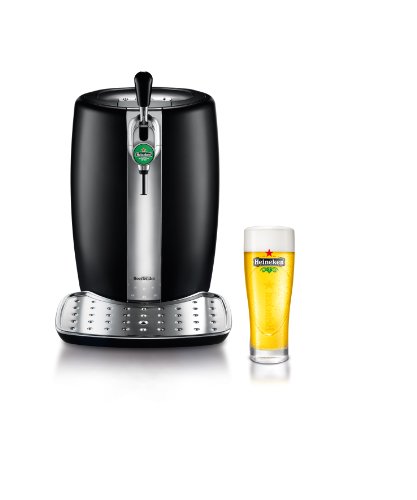 Krups y Heineken B100 Dispensador de cerveza con tecnología de Heineken, barril, color negro