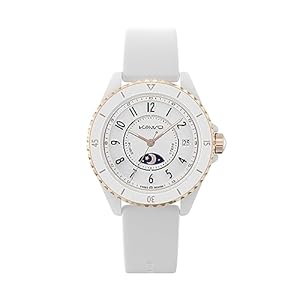 KAVVO Oyster Mini 38mm Bluetooth Smartwatch for Women, 1.1” Delicate AMOLED Always-On Display, Rotating Bezel, Fitness Tracker with Female Health, Heart Rate Blood Oxygen Monitor(Rose Gold)