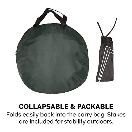 Image of Furhaven Portable Dog Playpen Cat Tent, Pet playground,Kennel foldable indoor outdoor zippered puppy crate - Hunter Green, Small