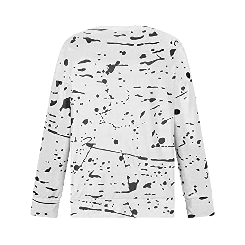 Camisetas femininas outono inverno gola redonda ajuste relaxado longo quente felpudo listrado camisa
