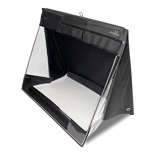 Waterdicht Klembord Maat A4 Landscape Gemaakt van Stevig PVC Plastic met Uittrekbare Flap en Transparant Scherm tegen de Regen (Klembord op Voor- en Achterkant)