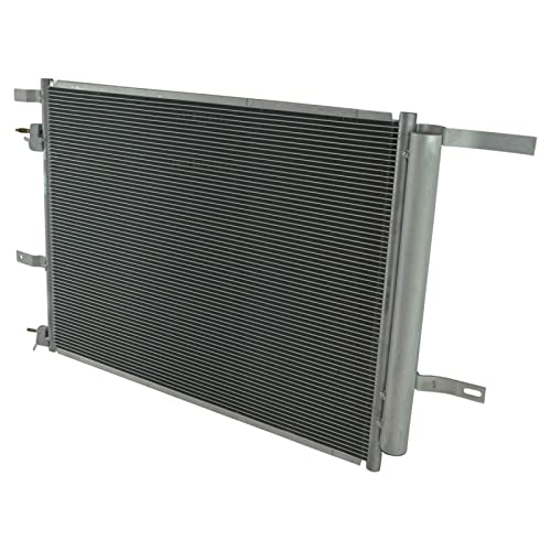 Image of TRQ A /C Condenser and Receiver Drier Assembly Compatible with 2013-2019 Ford Fusion L4 2.5L 2013-2016 Lincoln MKZ V6 3.7L