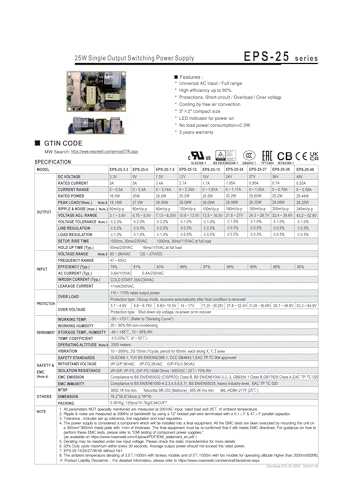 Alimentation à découpage EPS-25-15V pour remplacer un bloc défaillant