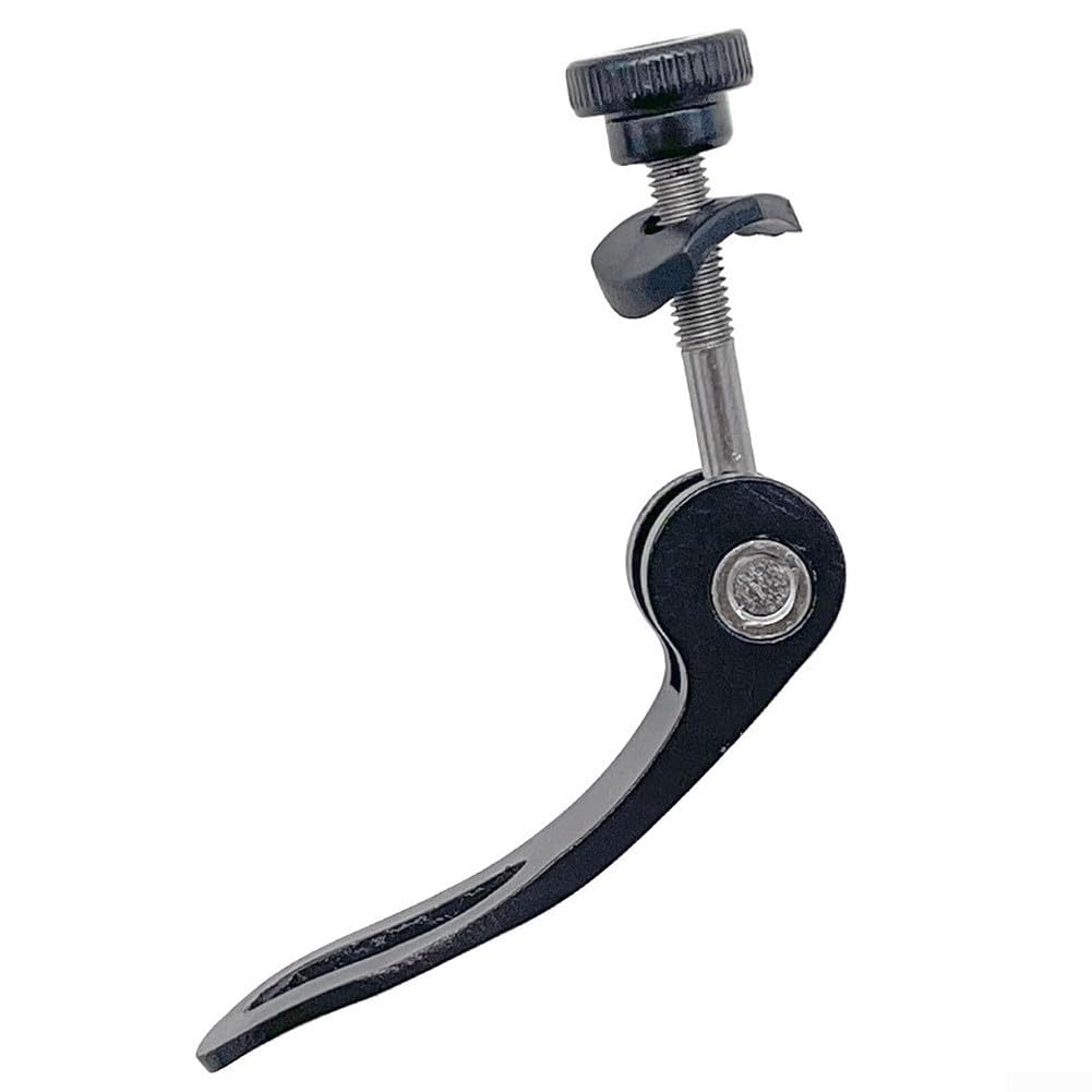 Morsetto a sgancio rapido per reggisella bicicletta M5 x 45 mm lega di alluminio nero