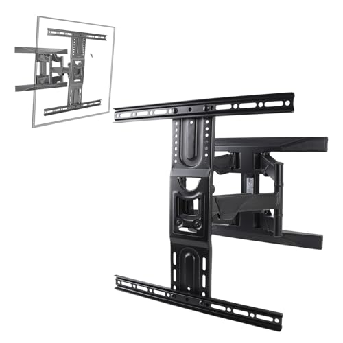 Soporte de Pared para TV de 40 a 80 Pulgadas, Soporte para TV con Giro e Inclinación, Soporte Articulado para TV de Movimiento Completo, VESA 600x400 Mm, 45,5 Kg/100 LB