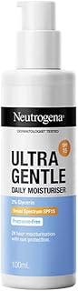 Ultra Gentle Daily Moisturiser SPF 15 | Glycerine based | Light Weight & Non Greasy | UVA & UVB Protection | Parabens Free | Fragrance Free | Dry & Sensitive Skin | 100ml