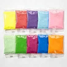 Color Powder for Holi- 10 Pack 3.5oz/100g Each Natural Color Run Powder - Ideal for Color Wars, Festivals, Summer Camp, Fun Run, Party and Photography
