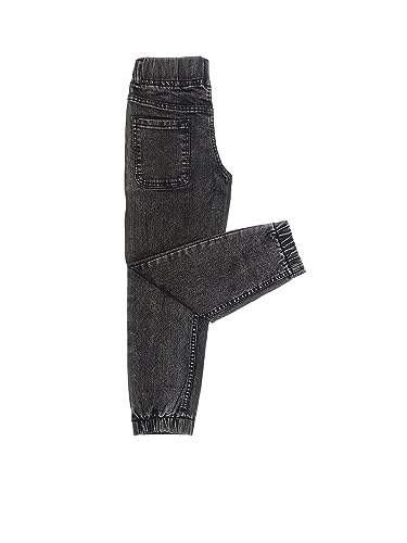 Image of KOTTY Boys Jeans - Regular to Slim Fit,Elastic Waistband,Mid Rise,Straight or Tapered Leg,Stretchable Denim