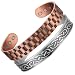 Power Duo Men's Copper Magnetic Bracelets - Recovery and Injury relief now in Duo Gift Pack- Earth Therapy Jewelry