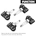 433MHz TPMS Sensor, Tire Pressure Monitoring System Sensor - Compatible for Land Rover Range Rover/Evoque/Sport, for Jaguar E/F/I-Pace XE XF XJ F-Type - Replace Part GX63-1A159-AA, C2D47173 Set of 4