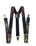 Fashion Suspenders (One Size, Rainbow Music Notes)