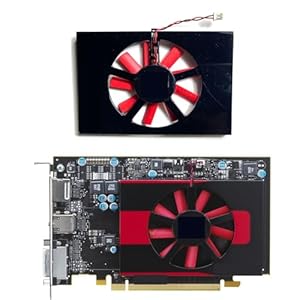 ZHCYAOZ Für AMD für Radeon R7 350E HD8740 8730 7770 7750 7730 Grafikkarte Ersatzlüfter PLA06010B12H