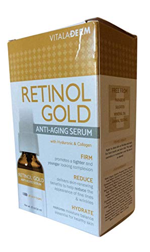 Retinol Gold Anti-Aging Serum with Hyaluronic and Collagen