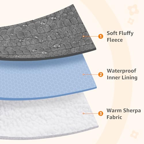 LOOBANI Cobertor de cama impermeável para cães: cobertor líquido à prova de xixi para sofá de cama,