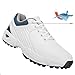 DHAEY Golf Shoes for Men Womens Lightweight Golf Footwears Comfort Golfers Shoes Fashion Spikless Walking Gym Sneskers (Color : White, Size : 10 Women/8.5 Men)