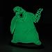 Enesco Disney Showcase The Nightmare Before Christmas Oogie Boogie Glow in The Dark Figurine, 6.9 Inch, Green