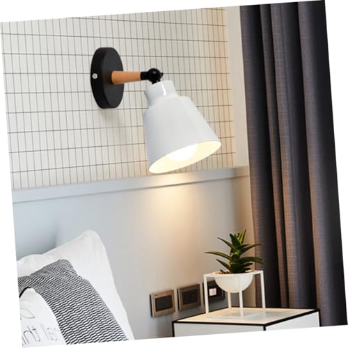 Lámpara de pared de madera maciza moderna aplique elegante pasillo dormitorio 4