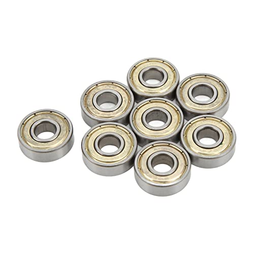 8 Pezzi 608ZZ Cuscinetti a Sfere ABEC 11 Cuscinetti Sigillati in Acciaio Al Carbonio per Skateboard 8x22x7mm per Pattini a Rotelle Tavole da Ballo