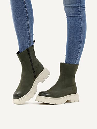 Caprice Leder Stiefelette mit Absatz Grün 25472 – Ansicht 6
