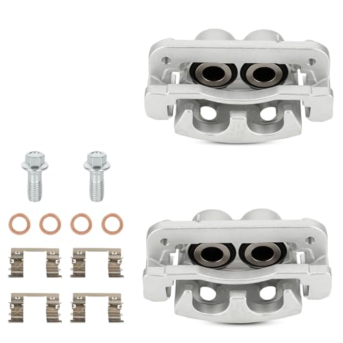 Image of Front Disc Brake Caliper Set Compatible with Chevy Tahoe Avalanche Express 1500 Suburban 1500,for GMC Yukon Savana 1500 Sierra 1500, for Cadillac Escalade ESV /EXT, Replace 18-B4918A 18-B4919A