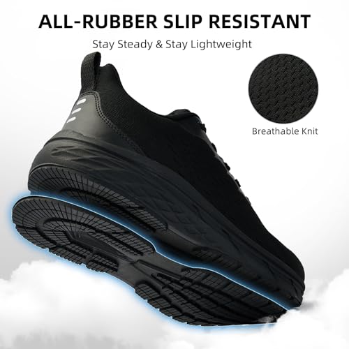 Wide Toe Box Shoes for Men - Wide Width Walking Shoes Comfortable Athletic Running Tennis Jogging Workout Gym Sneakers for Swelling Bunion Plantar Fasciitis Feet Non-Slip Rubber Sole3