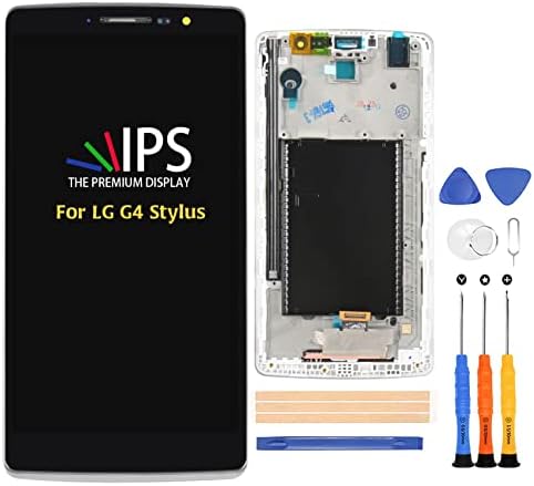 A-MIND for LG G4 Stylus H540 LCD Display(Black with Frame) H540T H542 H630D H631 H635 Screen Replacement Full Assembly Repair Kits,with Tools