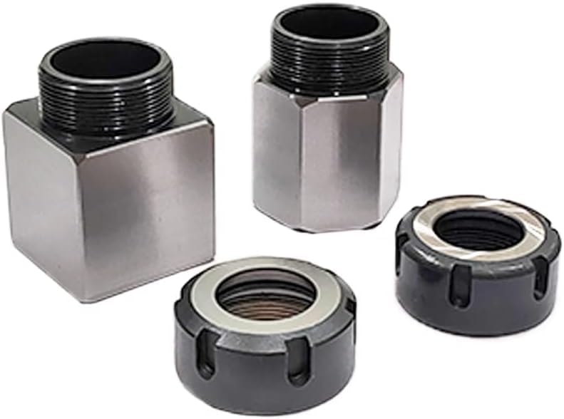 A.D. International Precision ID ground blue matched ER-32 collet chuck block adapter for CNC Lathe (Set of Both)