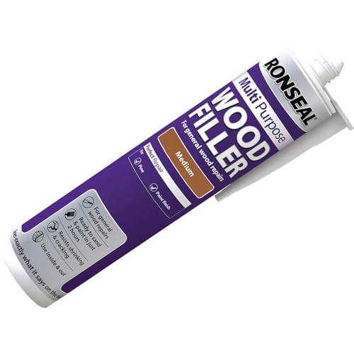 Ronseal MPWFM310 310ml Medium Multi-Purpose Wood Filler Cartridge