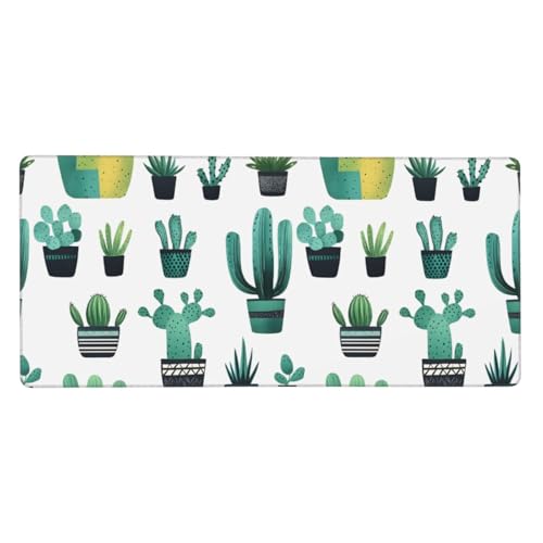Tapis de bureau pour ordinateur portable style déco succulent pour espace de travail