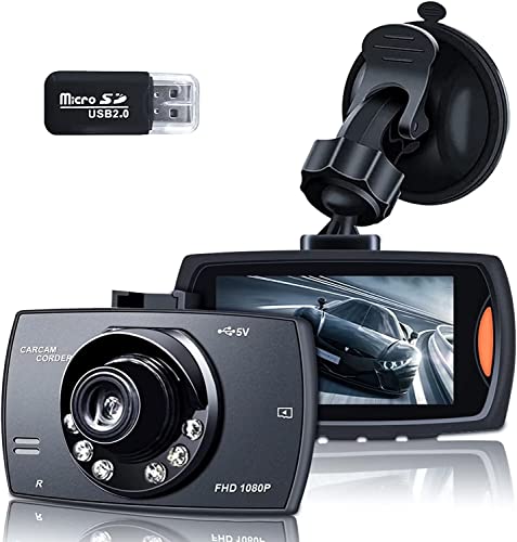 Dash Cam,【2022 New Version】 1080P Full Hd Dash Camera For Cars Front With 3-Inch Lcd Screen, 170°Wide Angle, Wdr, G-Sensor, Loop Recording, Parking Monitor, Motion Detection #TOP17