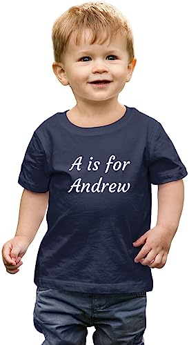Personalized First Day Of School T-Shirts For Toddlers, Navy, 2T, Custom Back To School Outfits For Girls & Boys #TOP15