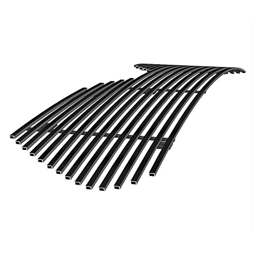 Image of APS Compatible with Toyota Highlander 2020-2026 Main Upper Stainless Steel Black 8x6 Horizontal Billet Front Grill Grille Insert T65041J