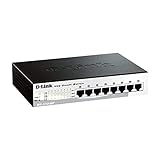 Switch conmutador de red de nivel 2, de 8 puertos 10/100 Mbps con chasis metálico y 1U de altura