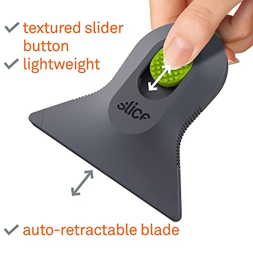 Slice 10590 Small Scraper, Ceramic Blade, Lasts 11x Longer Than Metal, Finger Friendly, Comfortable to Use, No Strain on Thumb or Hand, Auto-Retractable, Compact Size, Left or Right Hand by Slice - Used condition - Image 3