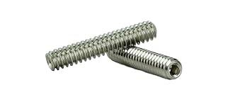 #6-32 x 3/8" Stainless Cup Point Socket Set Screws | Corrosion-Resistant, Hex Key Included, 50 Pieces
