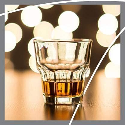 Image of JINU Crystal Cut Water Glasses Set of 6 Transparent Long Glass | Highball Glasses | Juice Glass | Plaza Tumbler Set of 6 (5006 Small)
