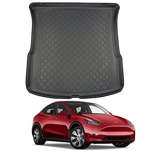 NOMAD Boot Liner Mat for Tesla Model Y Trunk (Both Models) 2021+ Premium Anti-Slip TPE Car Boot Protector Tray Waterproof Raised Edge Trunk Mat Easy Clean Cargo Floor Liner