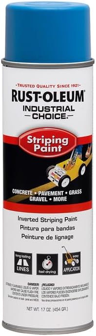 Rust-Oleum 6-Pack of 18 oz 263446 Industrial Choice Blue Inverted Striping Spray Paint