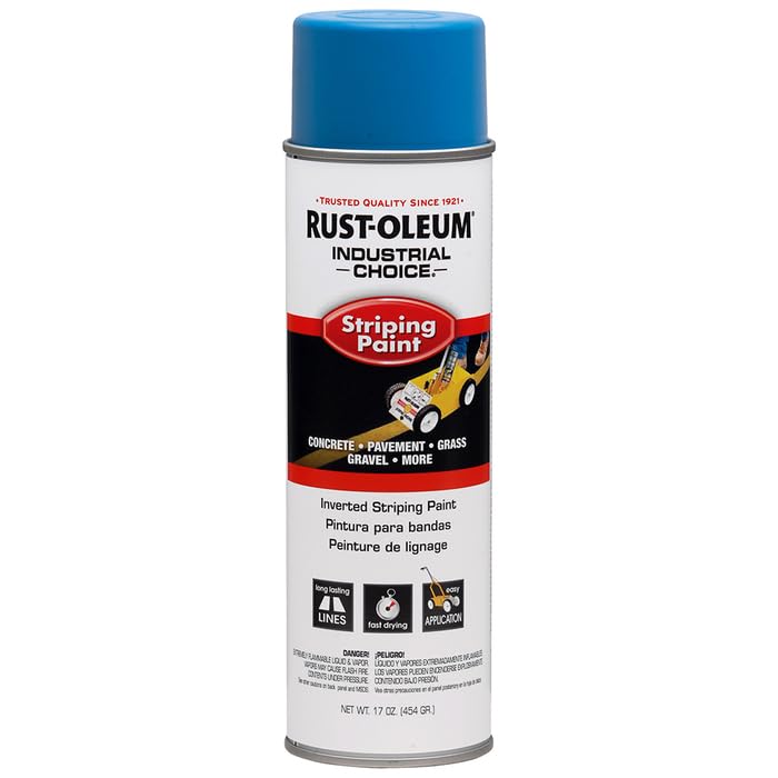 Rust-Oleum 6-Pack of 18 oz 263446 Industrial Choice Blue Inverted Striping Spray Paint